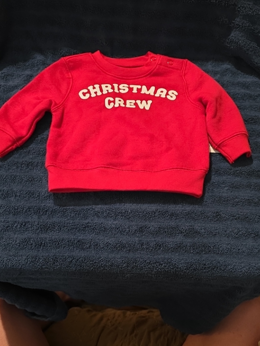 okie dokie Red "Christmas Crew" Kids Sweatshirt